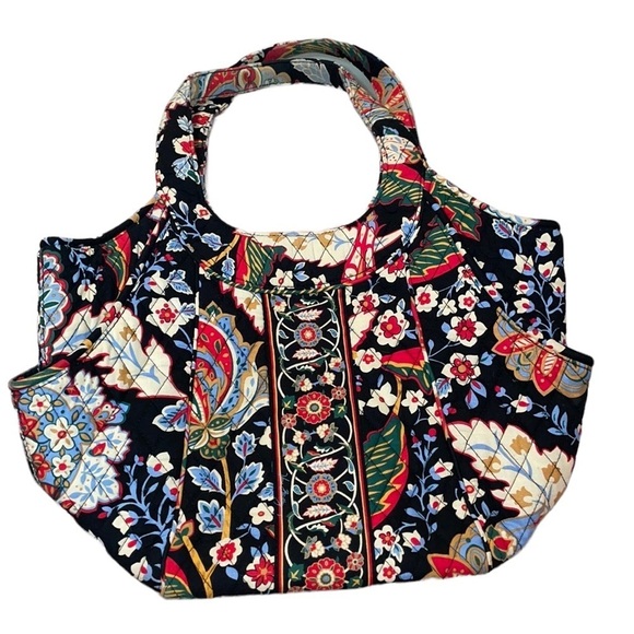 Vera Bradley Retired Side by Side bag in Versailles Print - Picture 1 of 9